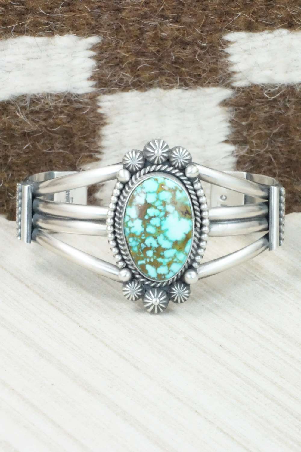 Turquoise & Sterling Silver Bracelet - Michael Calladitto