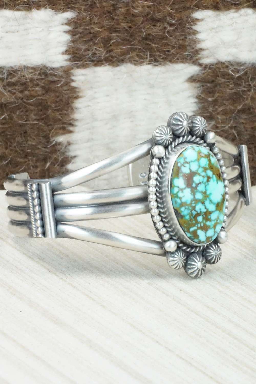 Turquoise & Sterling Silver Bracelet - Michael Calladitto
