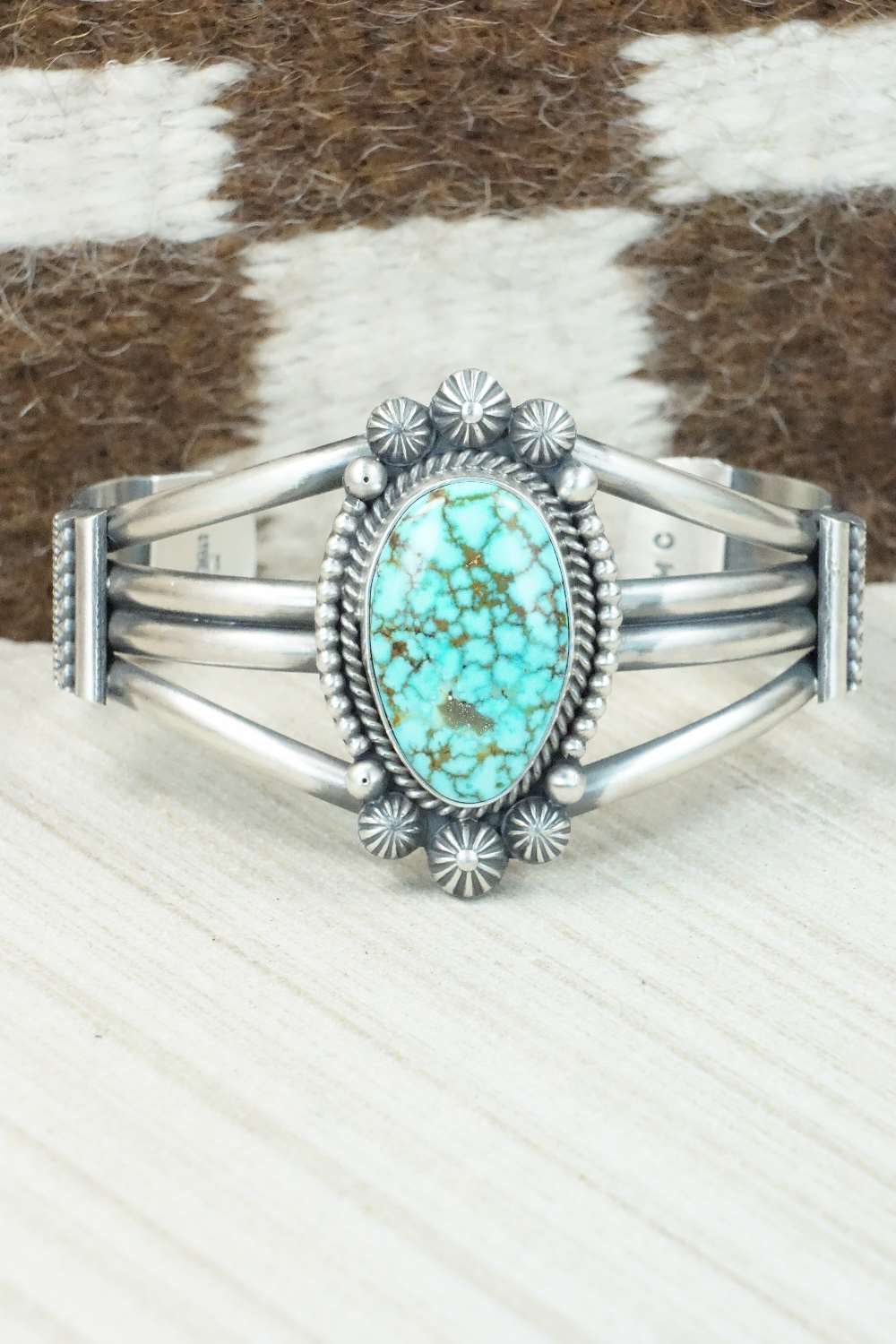 Turquoise & Sterling Silver Bracelet - Michael Calladitto