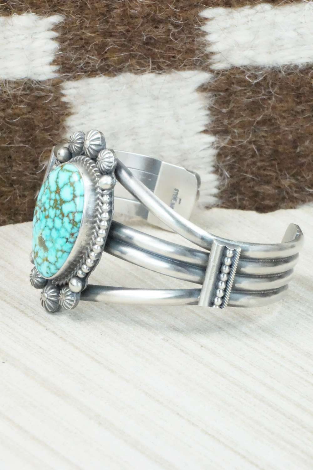 Turquoise & Sterling Silver Bracelet - Michael Calladitto