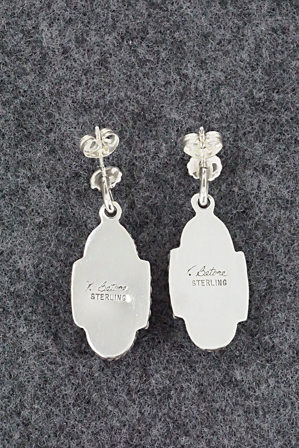 Turquoise & Sterling Silver Earrings - Verley Betone