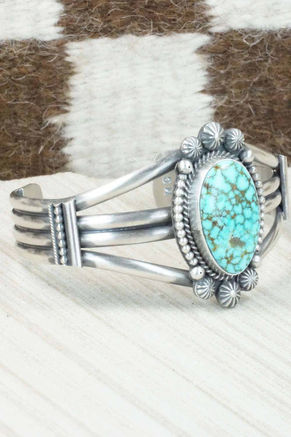 Turquoise & Sterling Silver Bracelet - Michael Calladitto