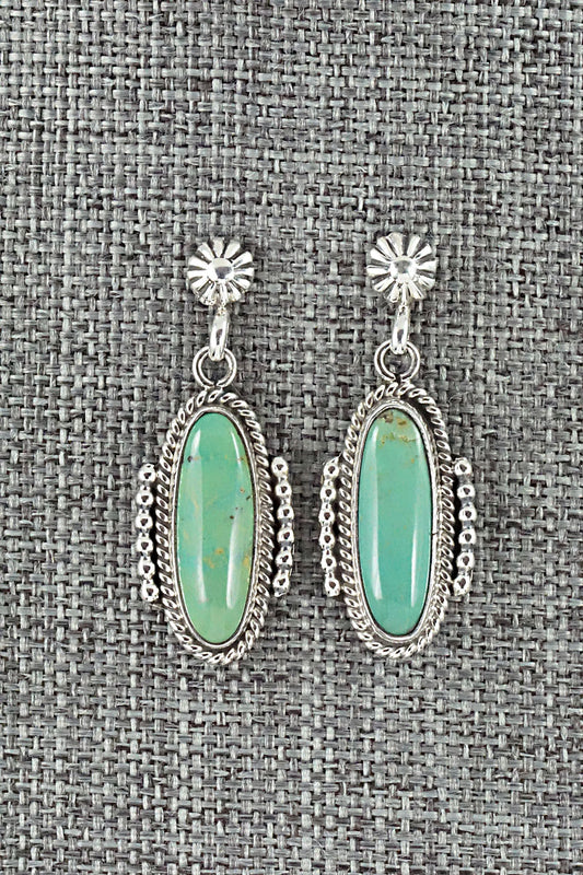 Turquoise & Sterling Silver Earrings - Verley Betone