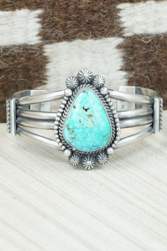 Turquoise & Sterling Silver Bracelet - Michael Calladitto