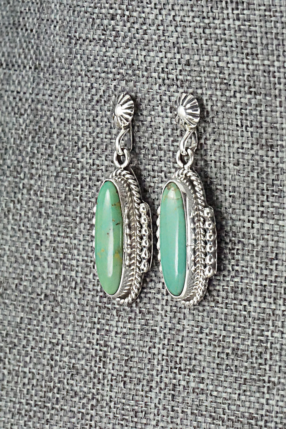 Turquoise & Sterling Silver Earrings - Verley Betone