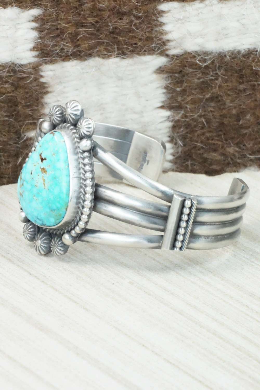 Turquoise & Sterling Silver Bracelet - Michael Calladitto