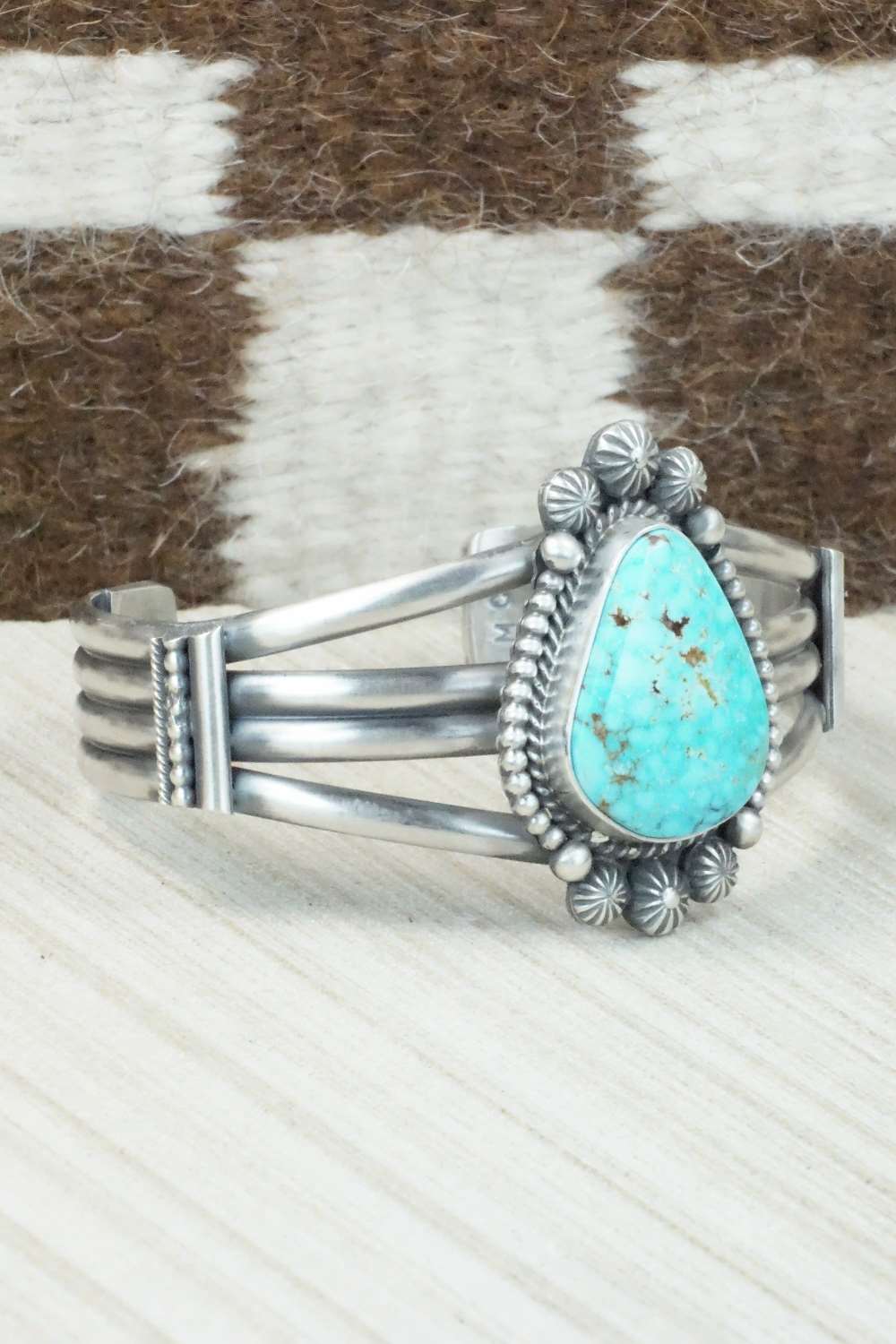 Turquoise & Sterling Silver Bracelet - Michael Calladitto