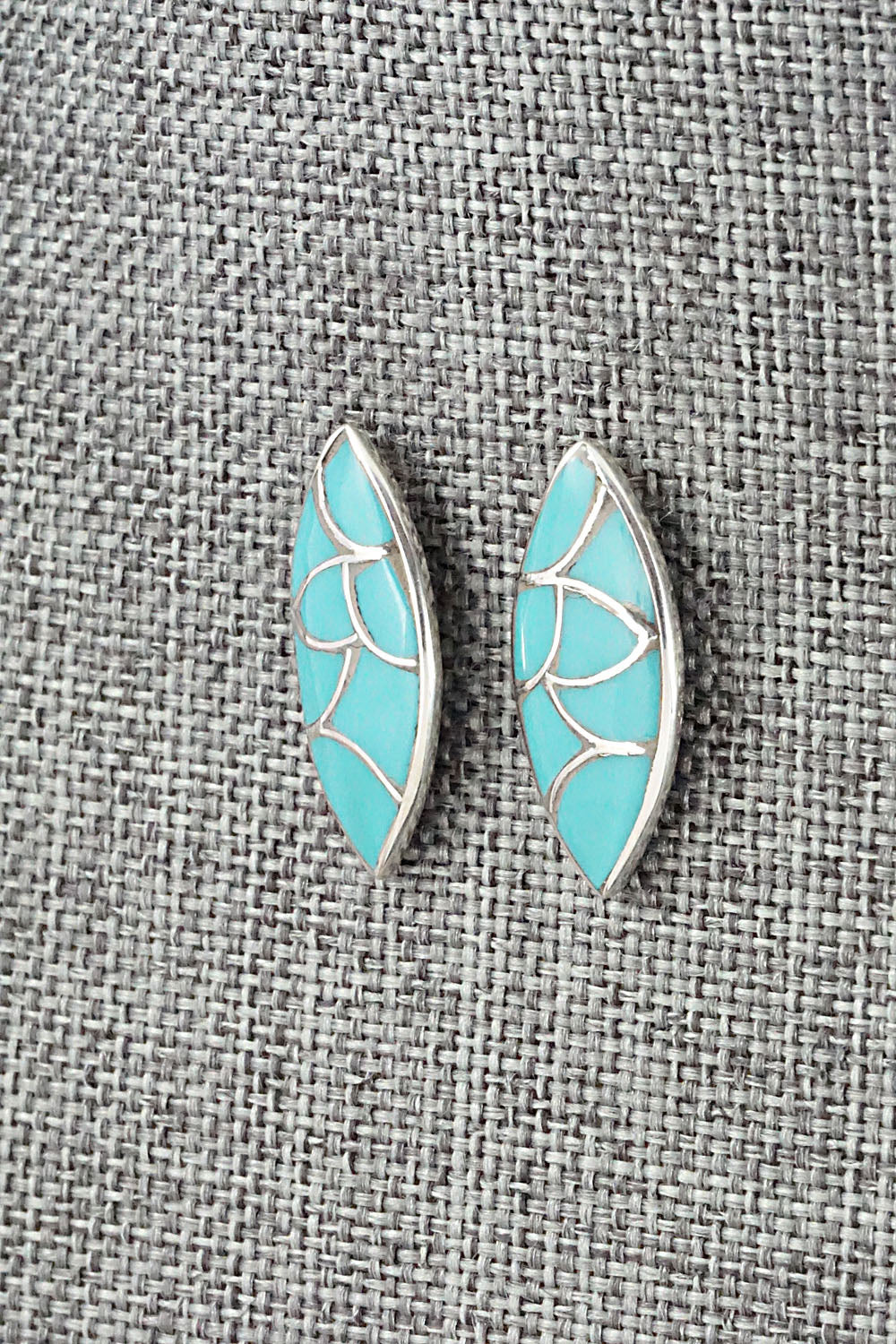 Turquoise & Sterling Silver Earrings - Orena Leekya