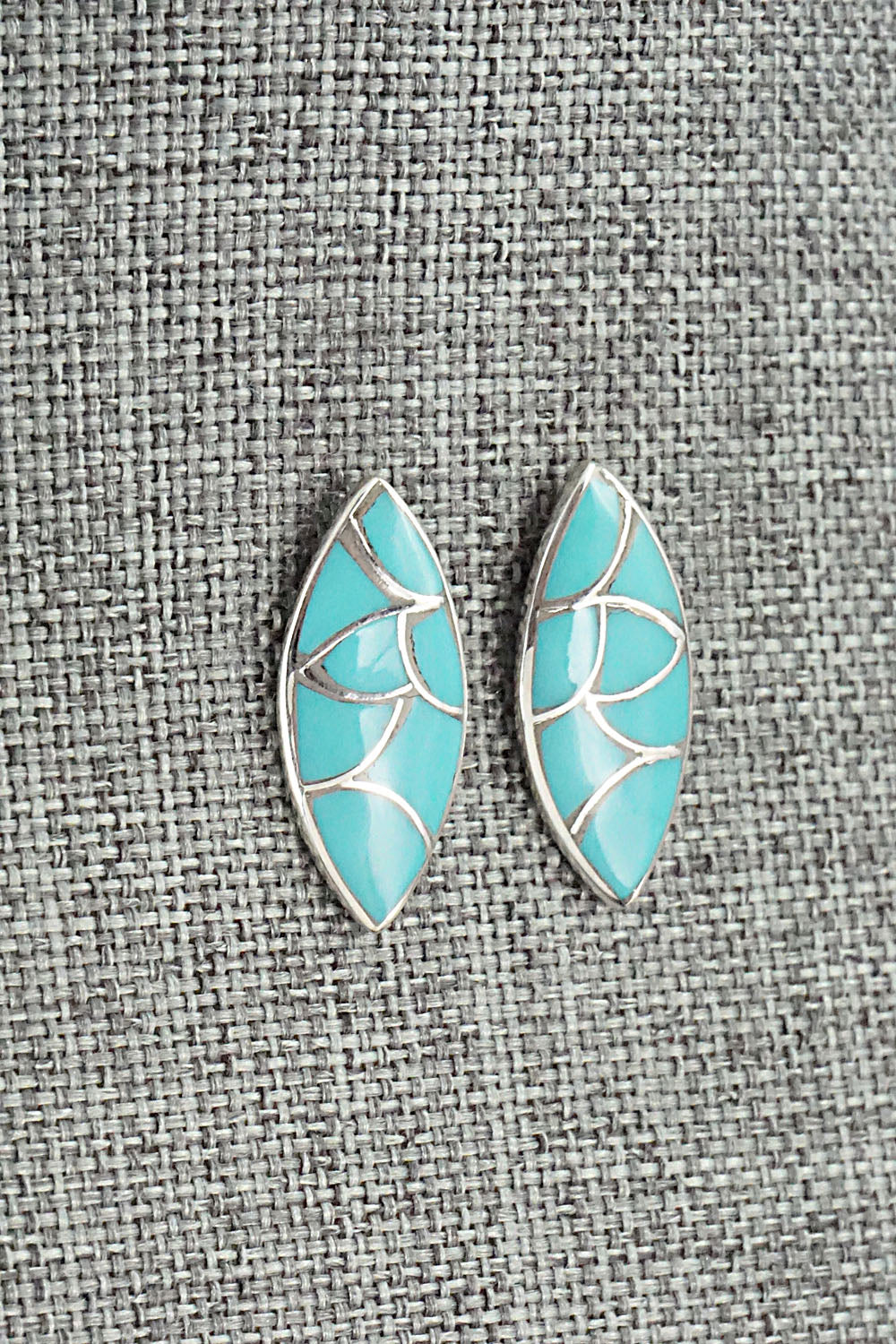 Turquoise & Sterling Silver Earrings - Orena Leekya