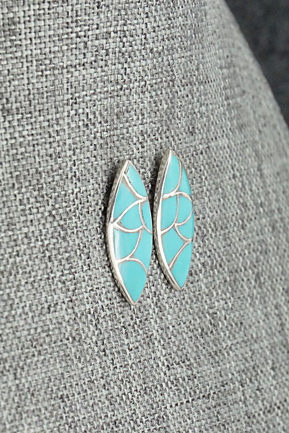 Turquoise & Sterling Silver Earrings - Orena Leekya