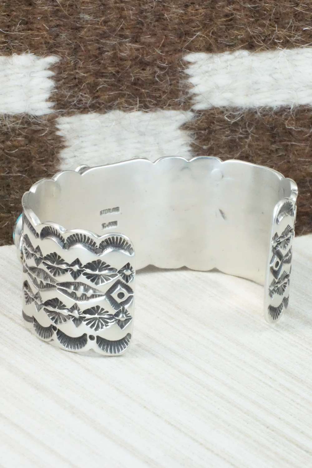 Turquoise & Sterling Silver Bracelet - Tillie Jon