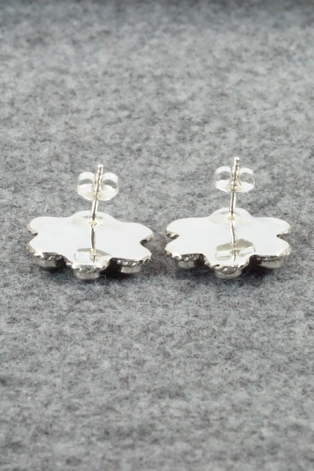 Mother of Pearl & Sterling Silver Earrings - Carol Lateyice