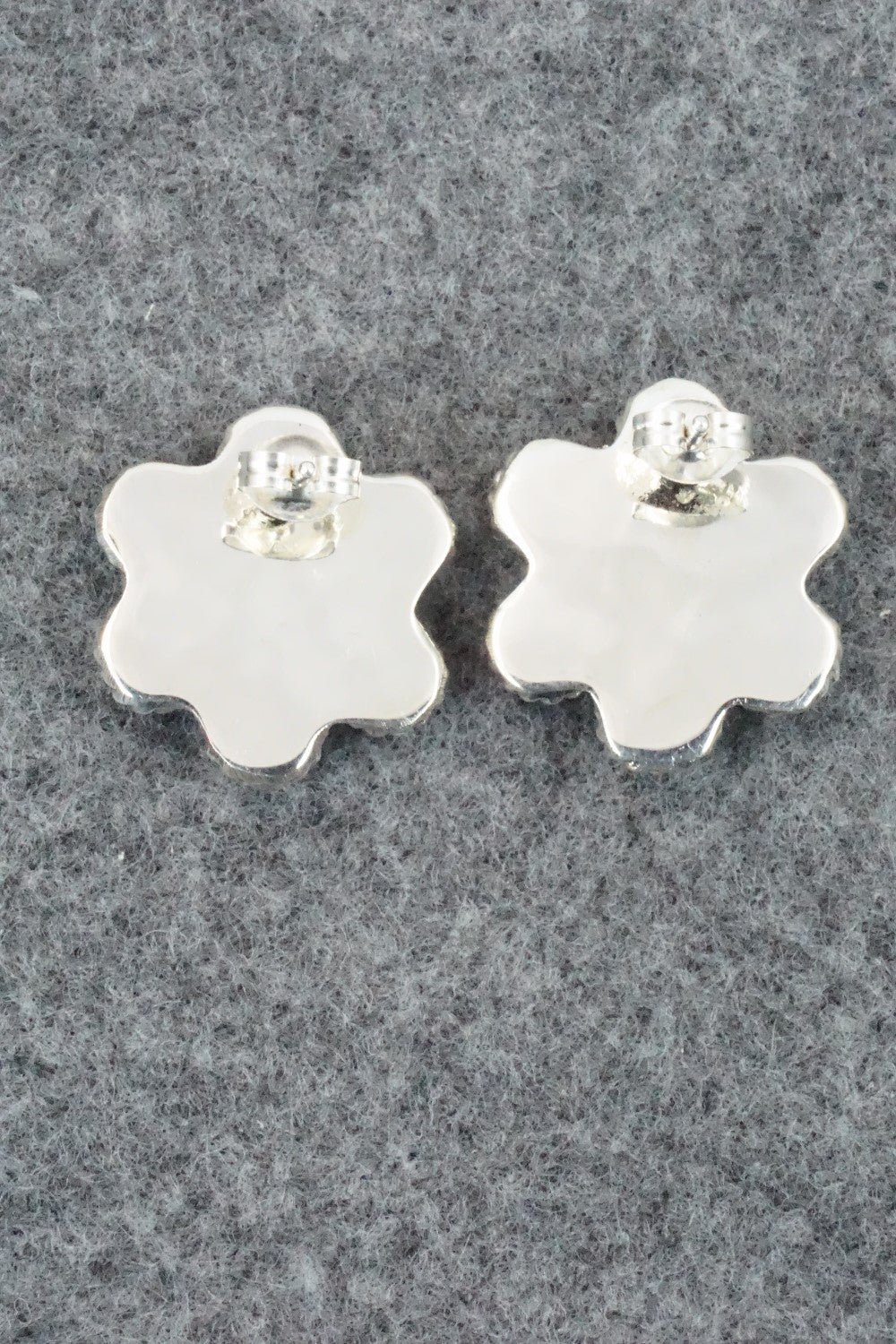 Turquoise & Sterling Silver Earrings - Carol Lateyice