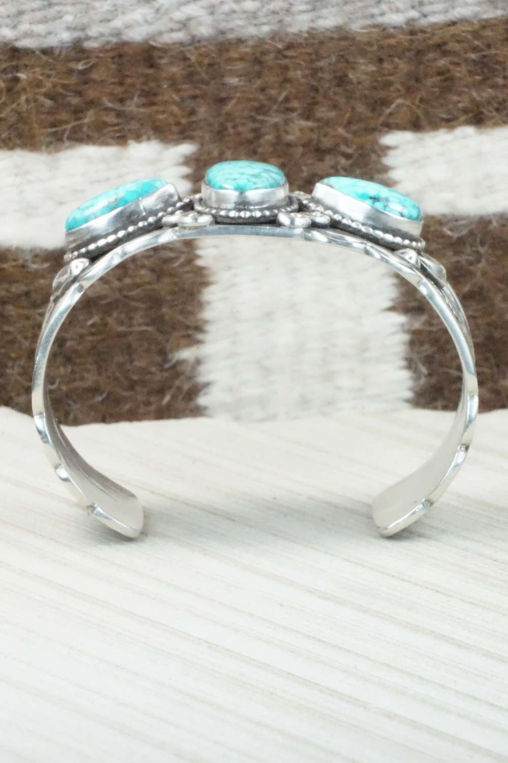 Turquoise & Sterling Silver Bracelet - Tillie Jon