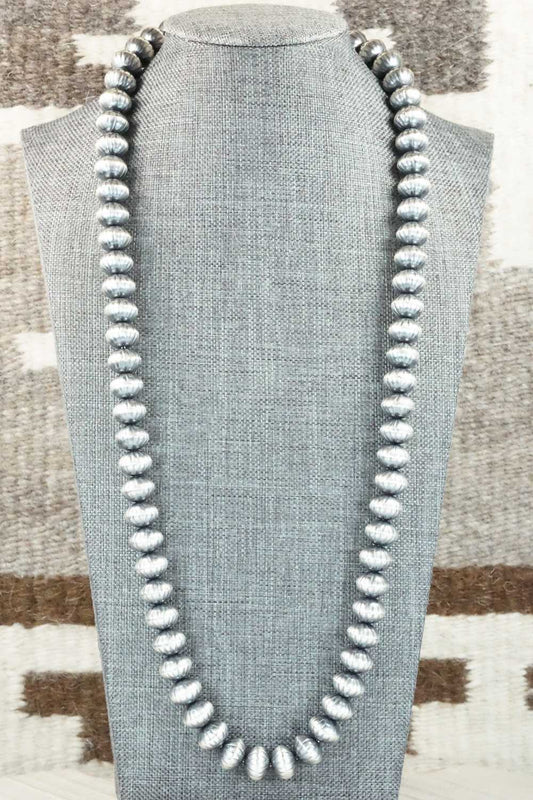 Sterling Silver Navajo Pearl Necklace - Tonisha Haley