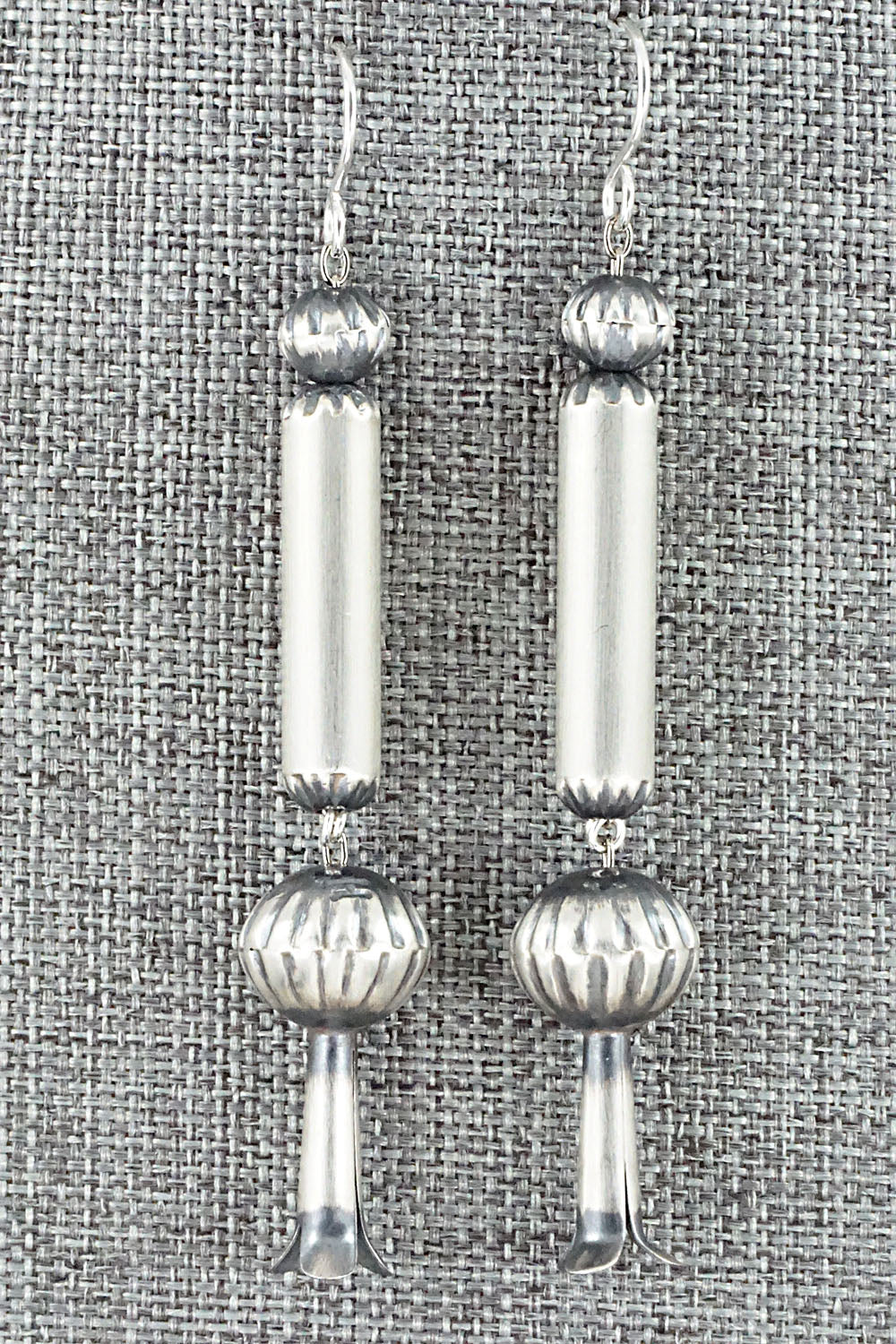 Sterling Silver Navajo Pearl Earrings - Tonisha Haley