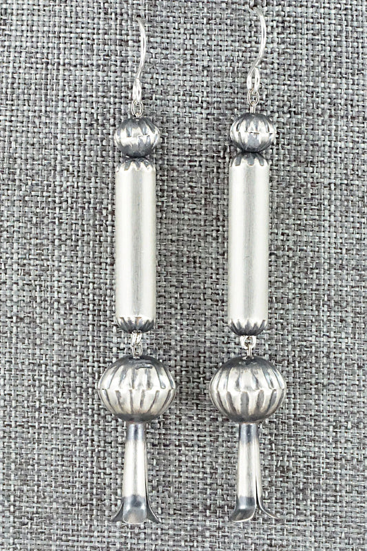 Sterling Silver Navajo Pearl Earrings - Tonisha Haley