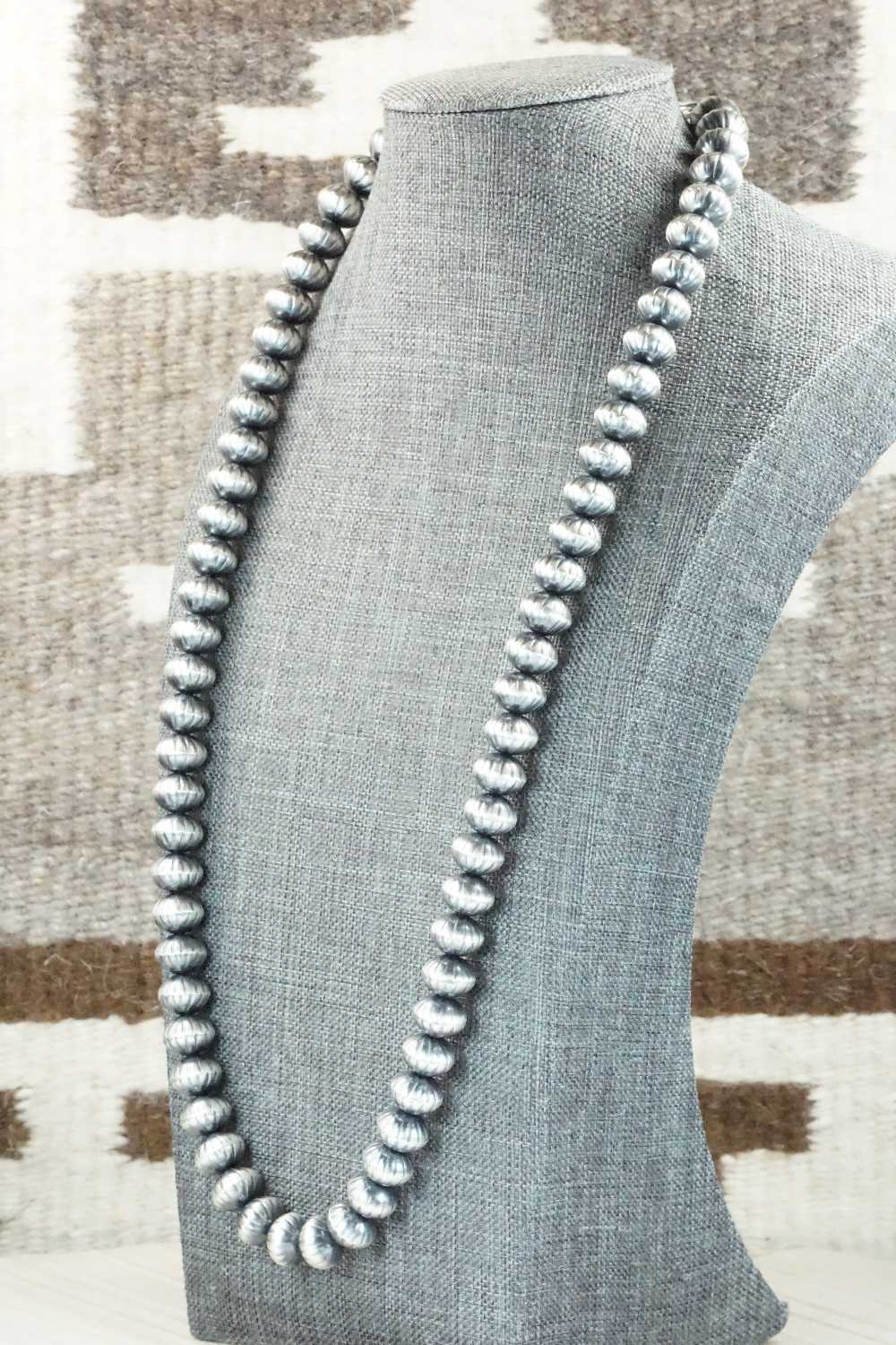 Sterling Silver Navajo Pearl Necklace - Tonisha Haley