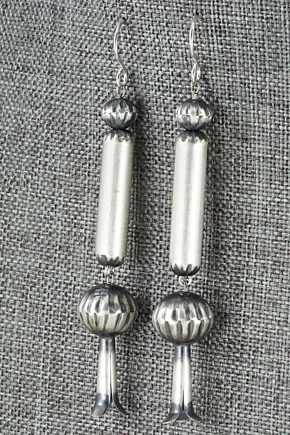 Sterling Silver Navajo Pearl Earrings - Tonisha Haley