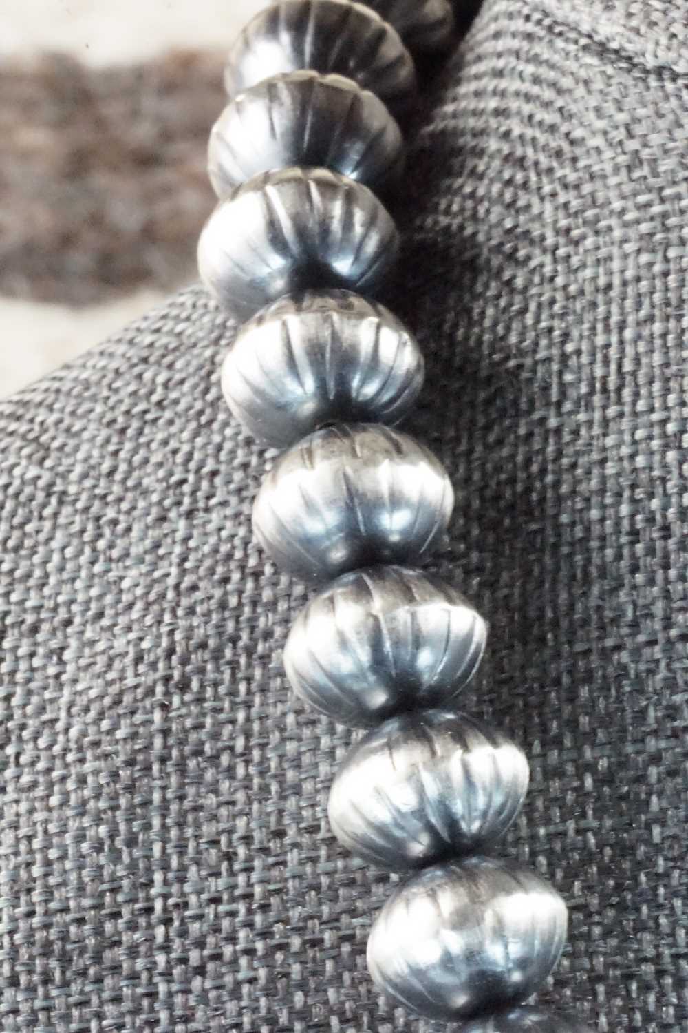 Sterling Silver Navajo Pearl Necklace - Tonisha Haley