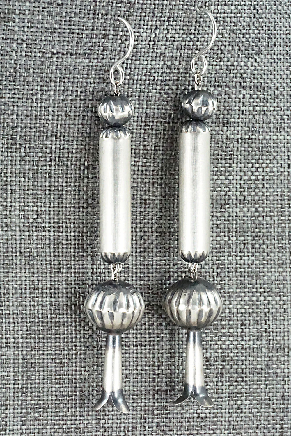Sterling Silver Navajo Pearl Earrings - Tonisha Haley