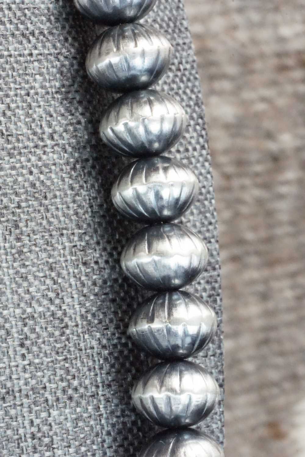 Sterling Silver Navajo Pearl Necklace - Tonisha Haley