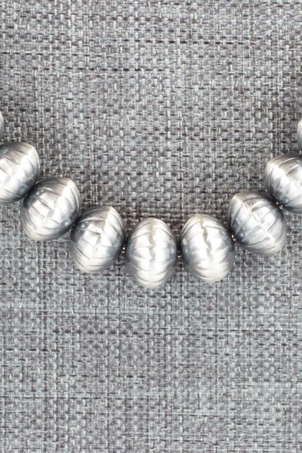 Sterling Silver Navajo Pearl Necklace - Tonisha Haley