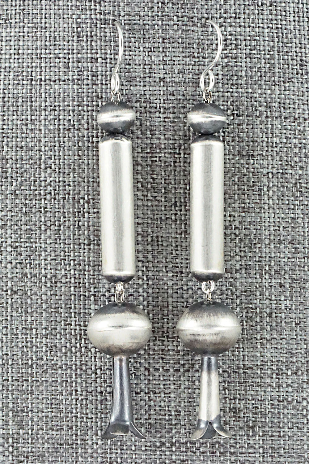 Sterling Silver Navajo Pearl Earrings - Tonisha Haley