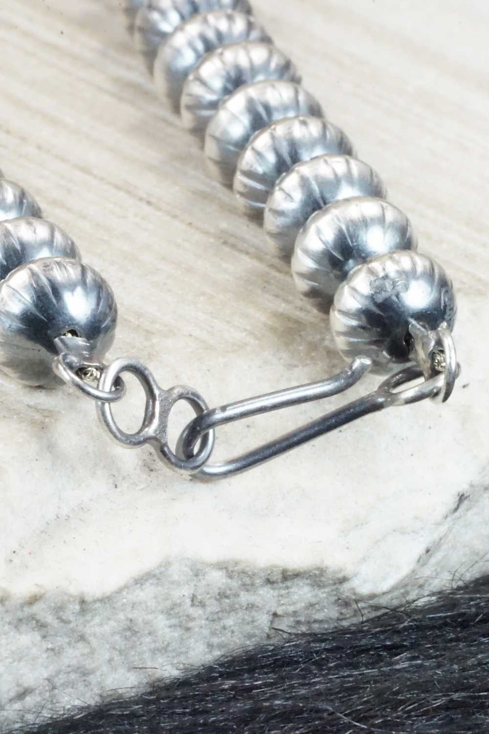 Sterling Silver Navajo Pearl Necklace - Tonisha Haley