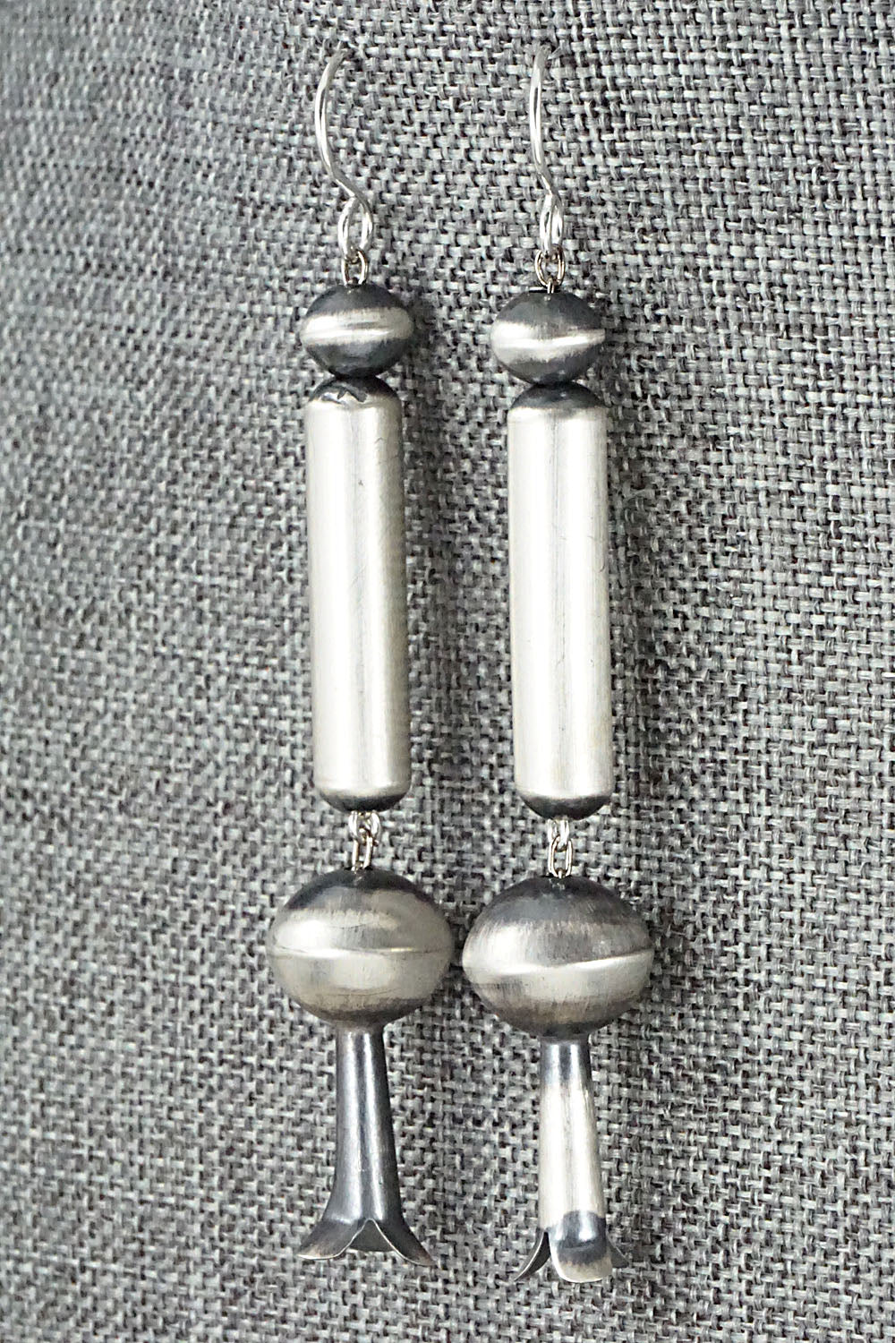 Sterling Silver Navajo Pearl Earrings - Tonisha Haley
