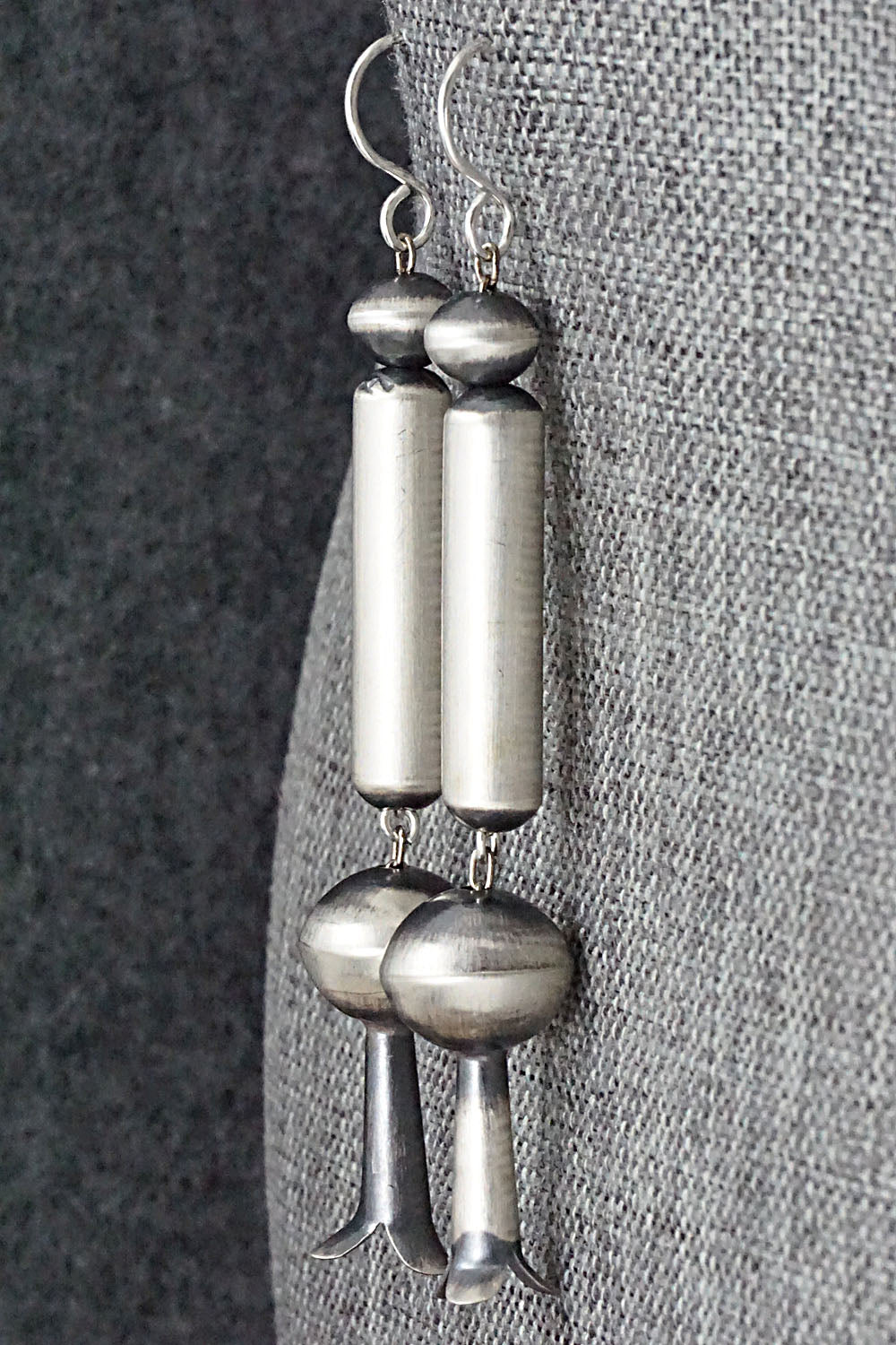 Sterling Silver Navajo Pearl Earrings - Tonisha Haley
