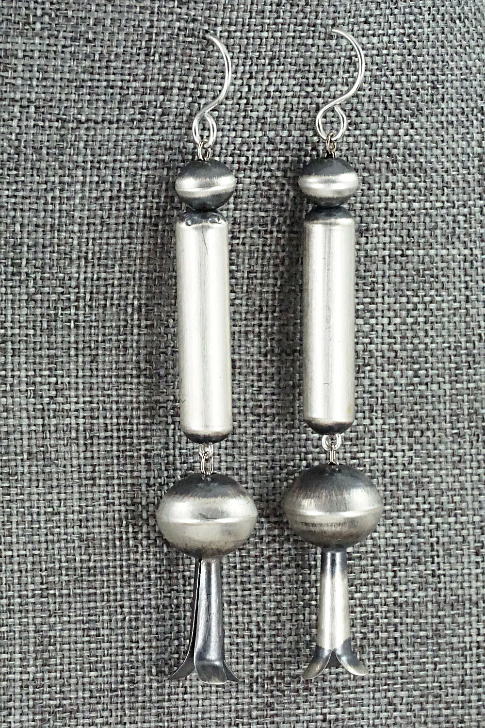 Sterling Silver Navajo Pearl Earrings - Tonisha Haley
