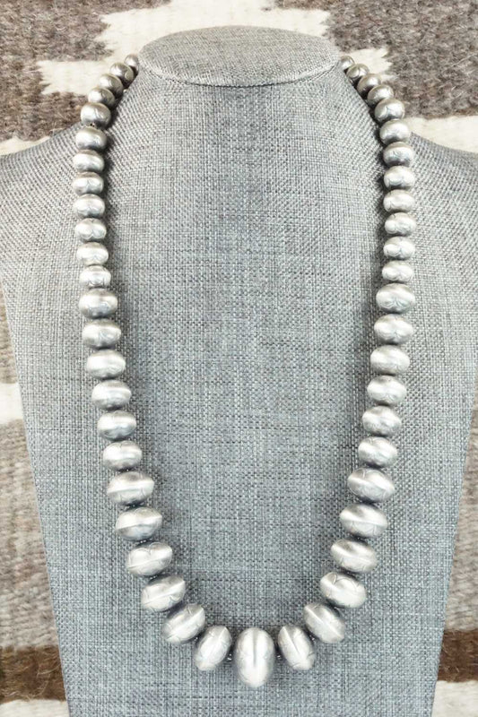 Sterling Silver Navajo Pearl Necklace - Jan Mariano