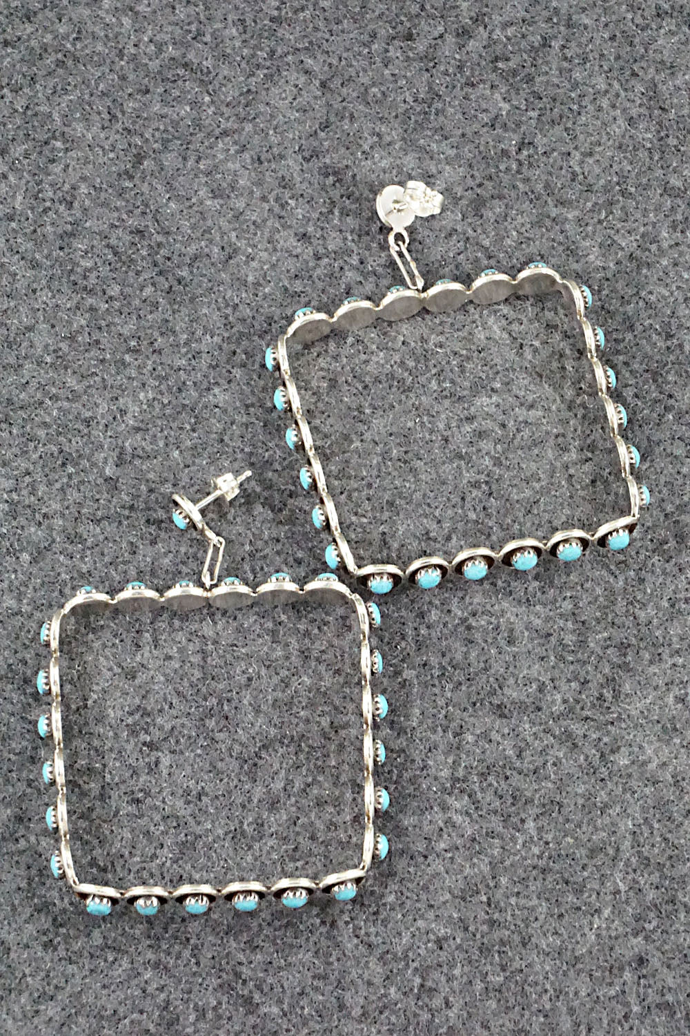 Turquoise & Sterling Silver Earrings - Iva Booqua