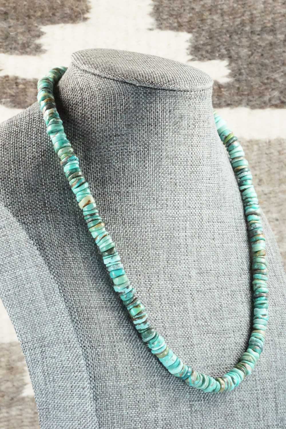 Turquoise & Sterling Silver Necklace - Doreen Jake