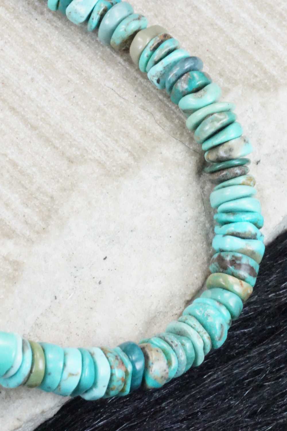 Turquoise & Sterling Silver Necklace - Doreen Jake