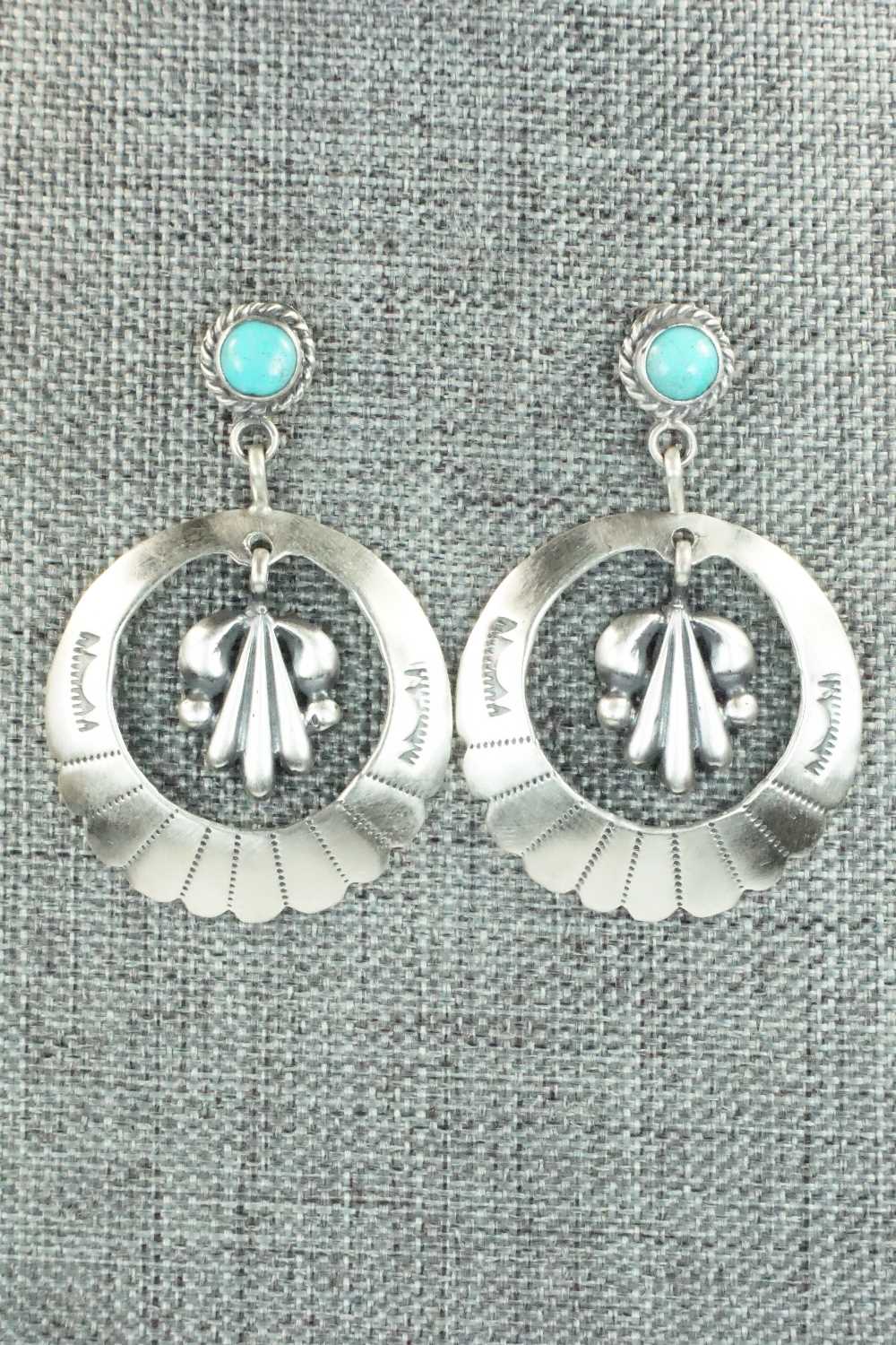 Turquoise & Sterling Silver Earrings - Annie Spencer
