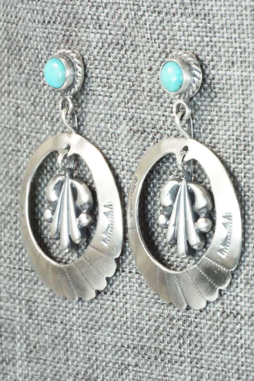 Turquoise & Sterling Silver Earrings - Annie Spencer
