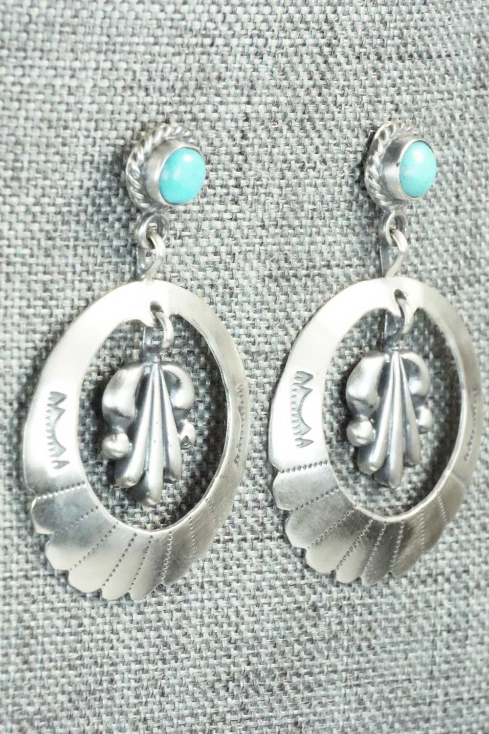 Turquoise & Sterling Silver Earrings - Annie Spencer