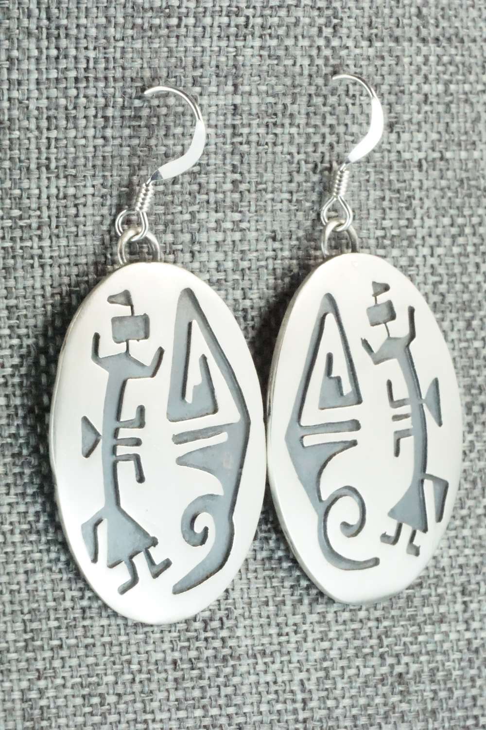 Sterling Silver Earrings - Charlie Yazzie
