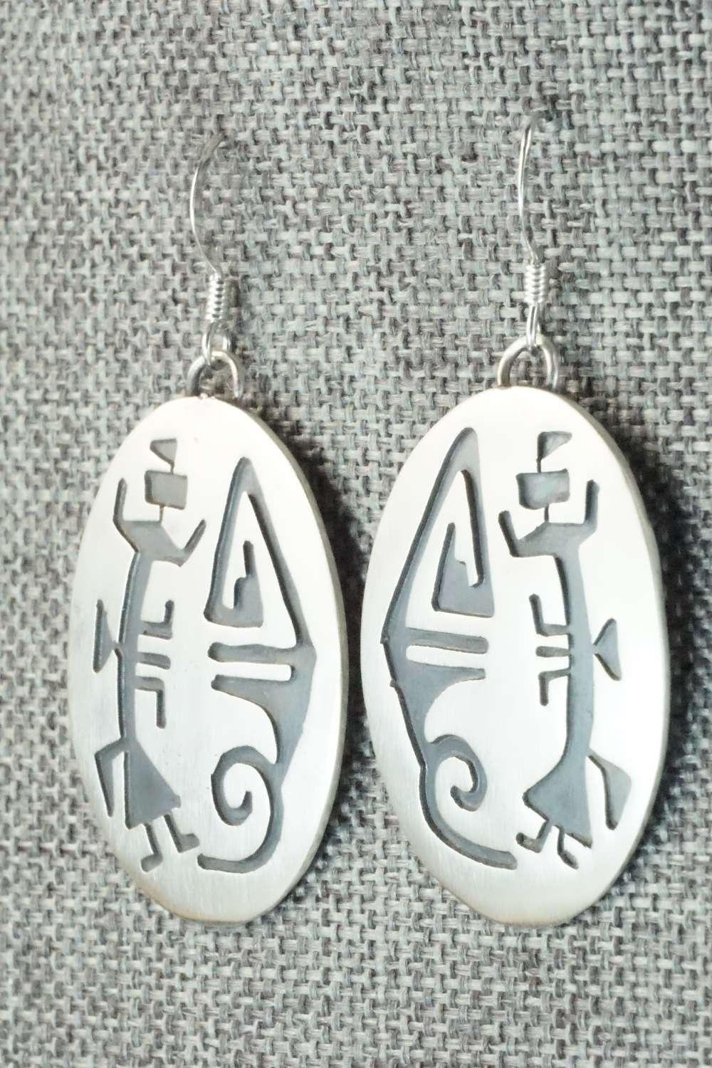Sterling Silver Earrings - Charlie Yazzie
