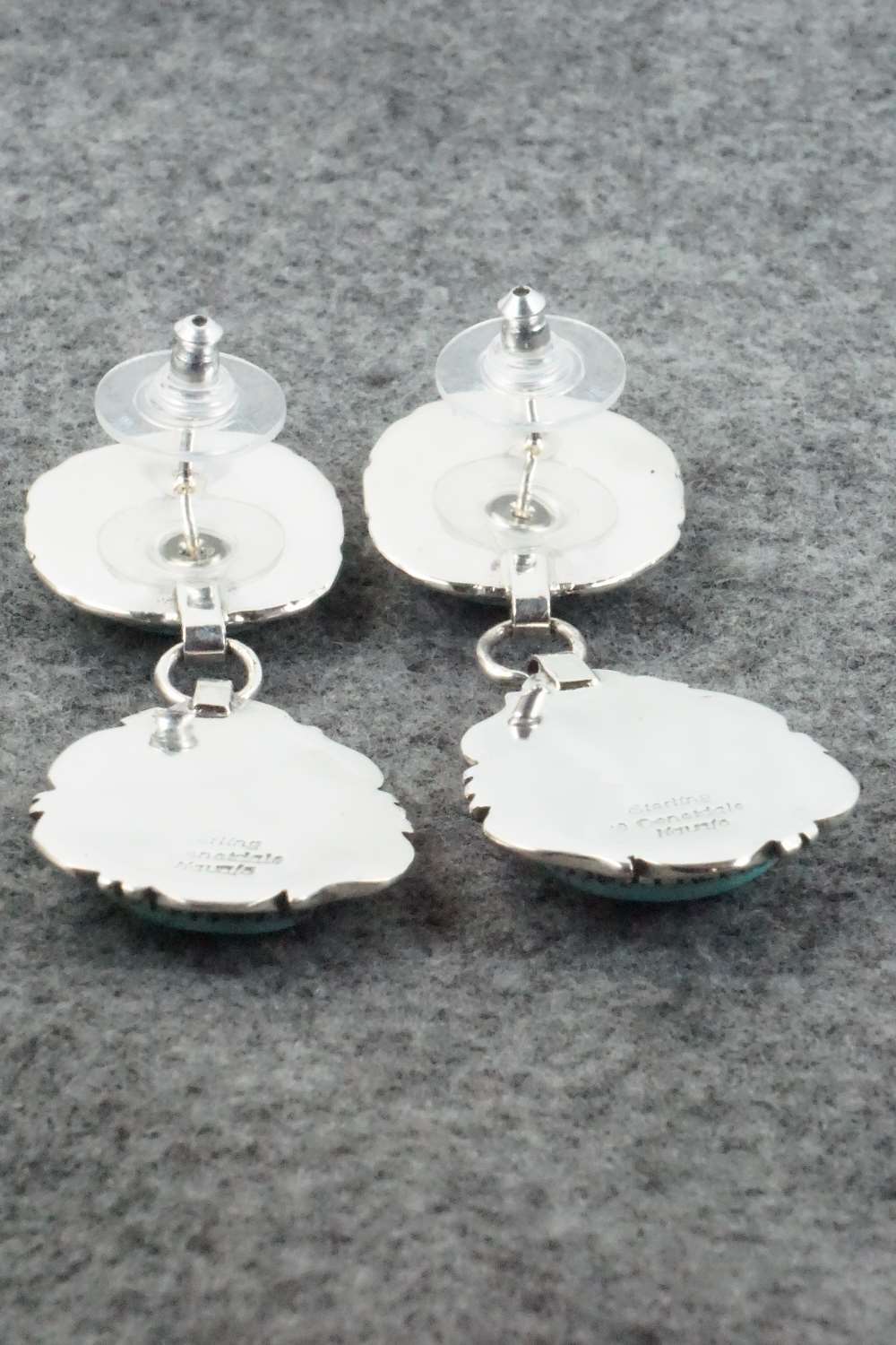 Turquoise & Sterling Silver Earrings - Will Denetdale