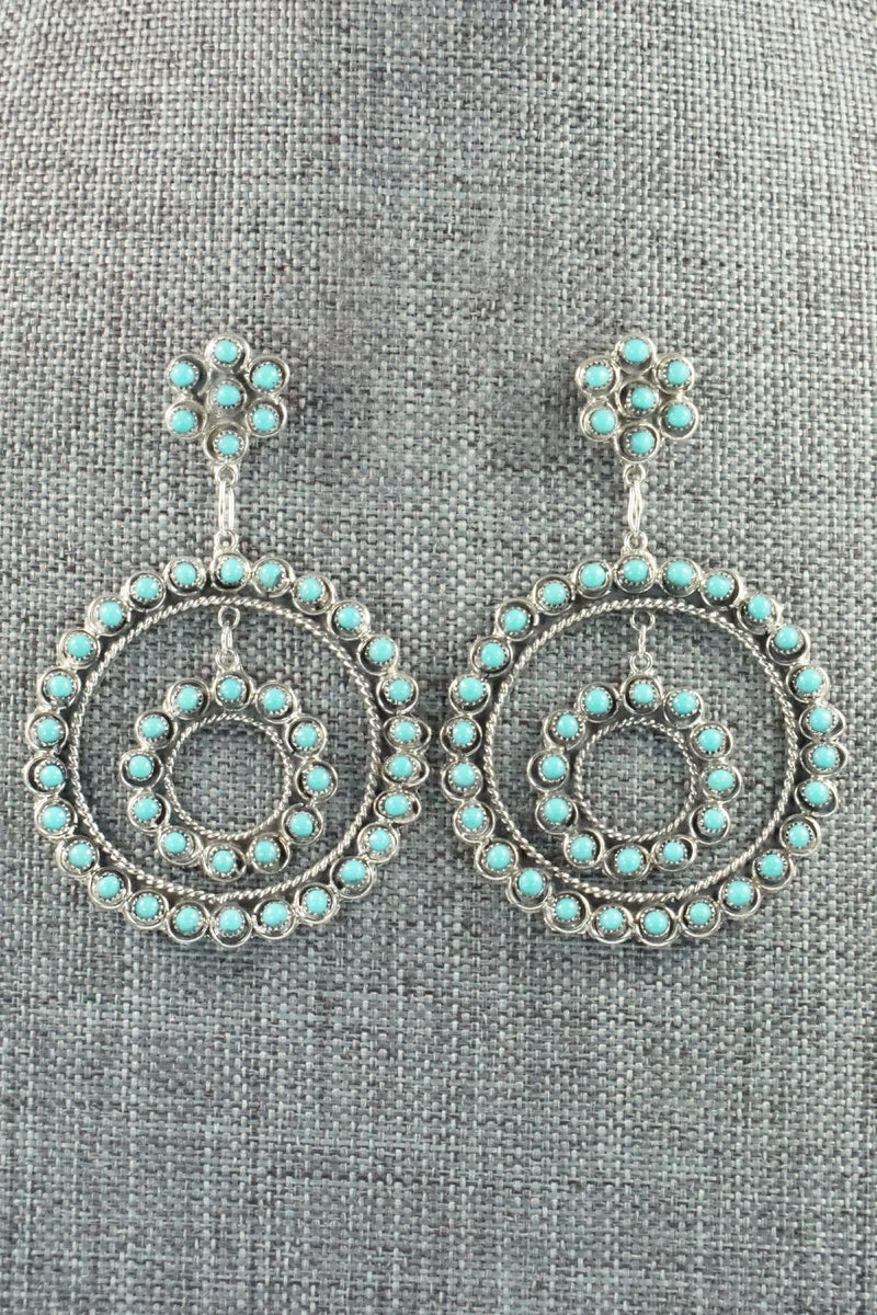Turquoise & Sterling Silver Earrings - Waylon Johnson