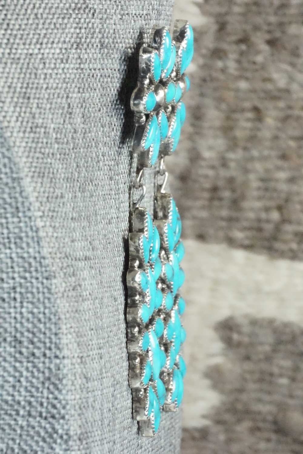Turquoise & Sterling Silver Earrings - Anthony Skeets