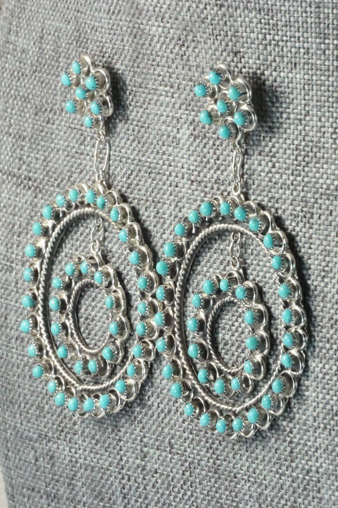 Turquoise & Sterling Silver Earrings - Waylon Johnson