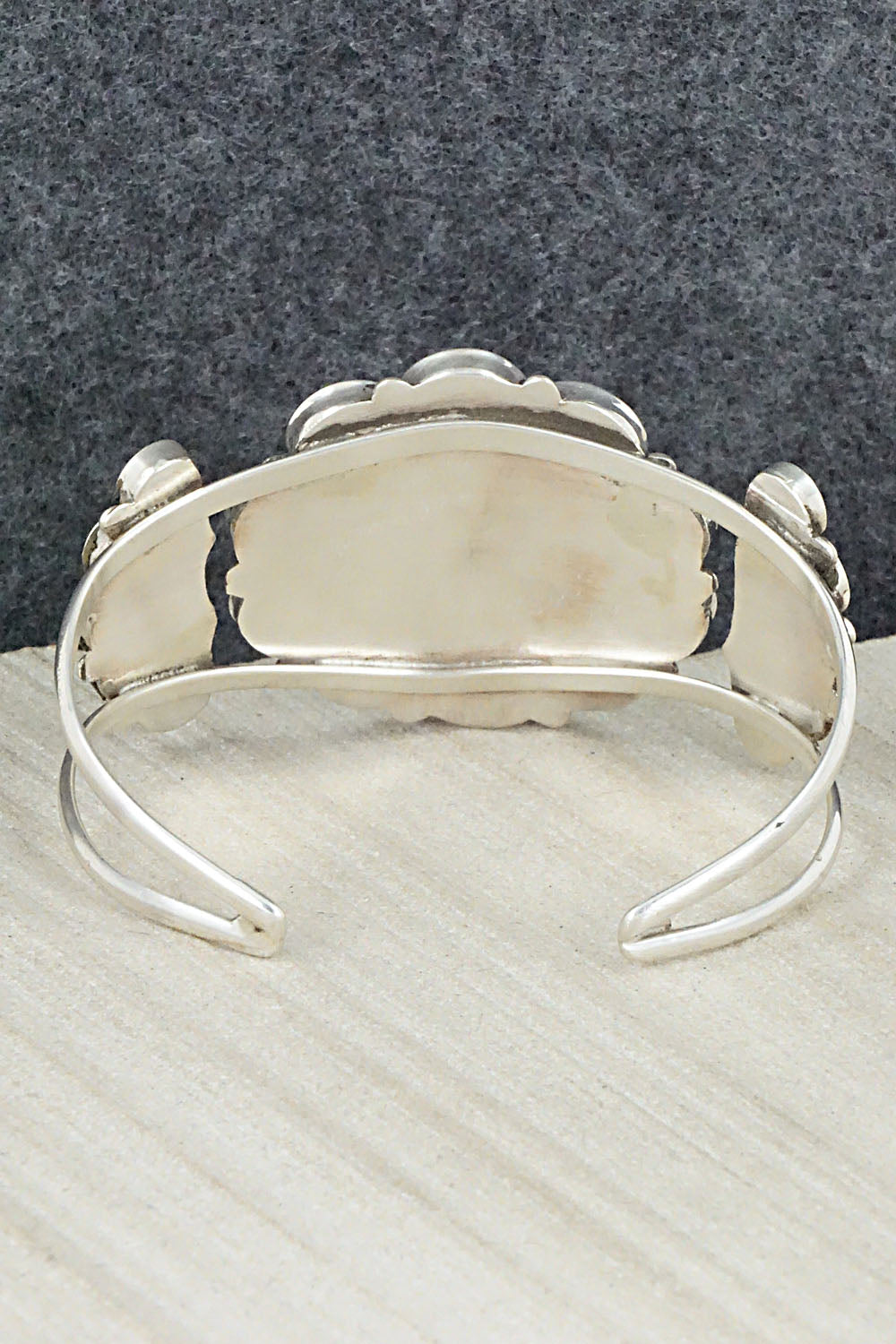 Multi Stone & Sterling Silver Inlay Bracelet - Delvin Gasper