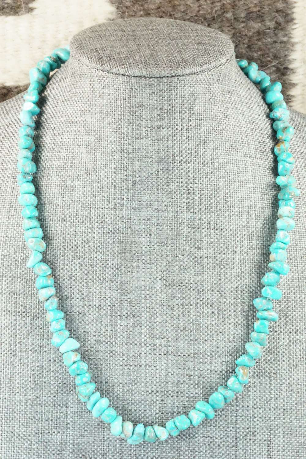 Turquoise & Sterling Silver Necklace - Louise Joe