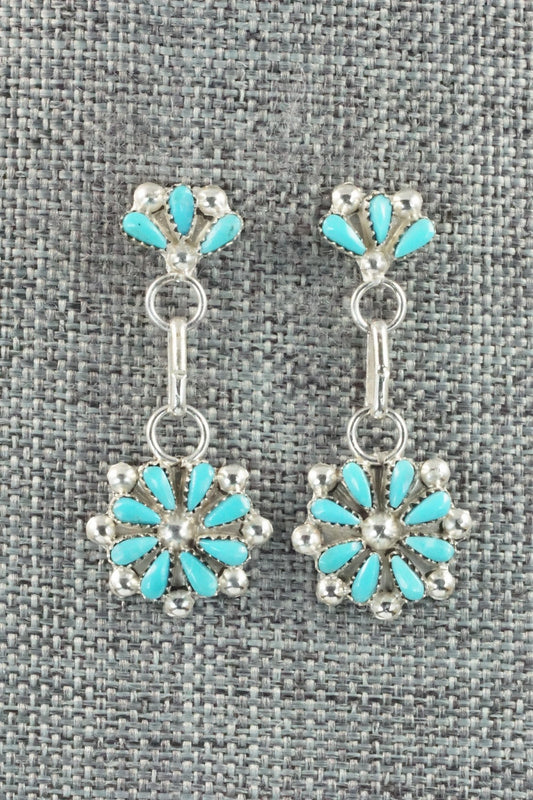 Turquoise & Sterling Silver Earrings - David Leekity