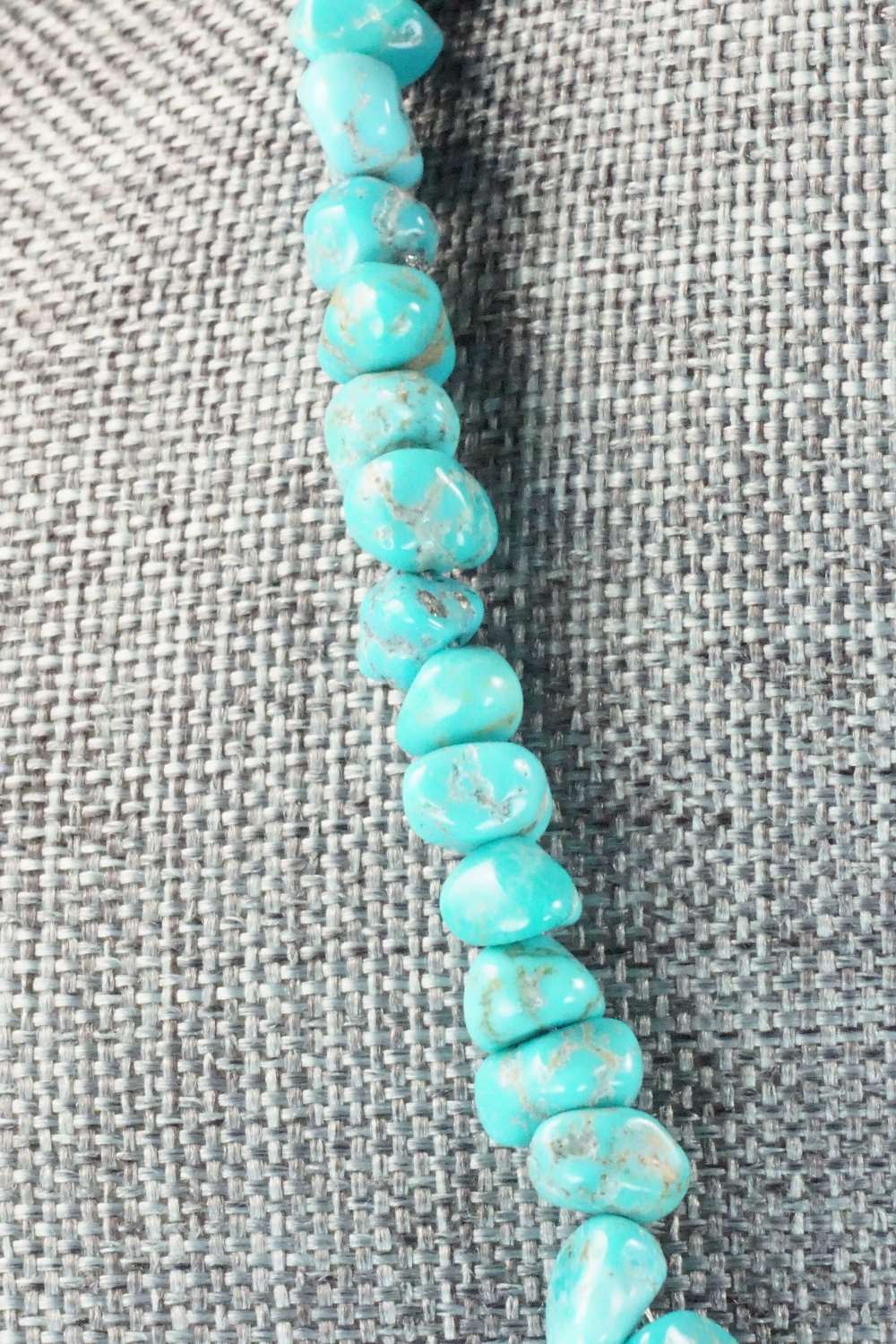 Turquoise & Sterling Silver Necklace - Louise Joe