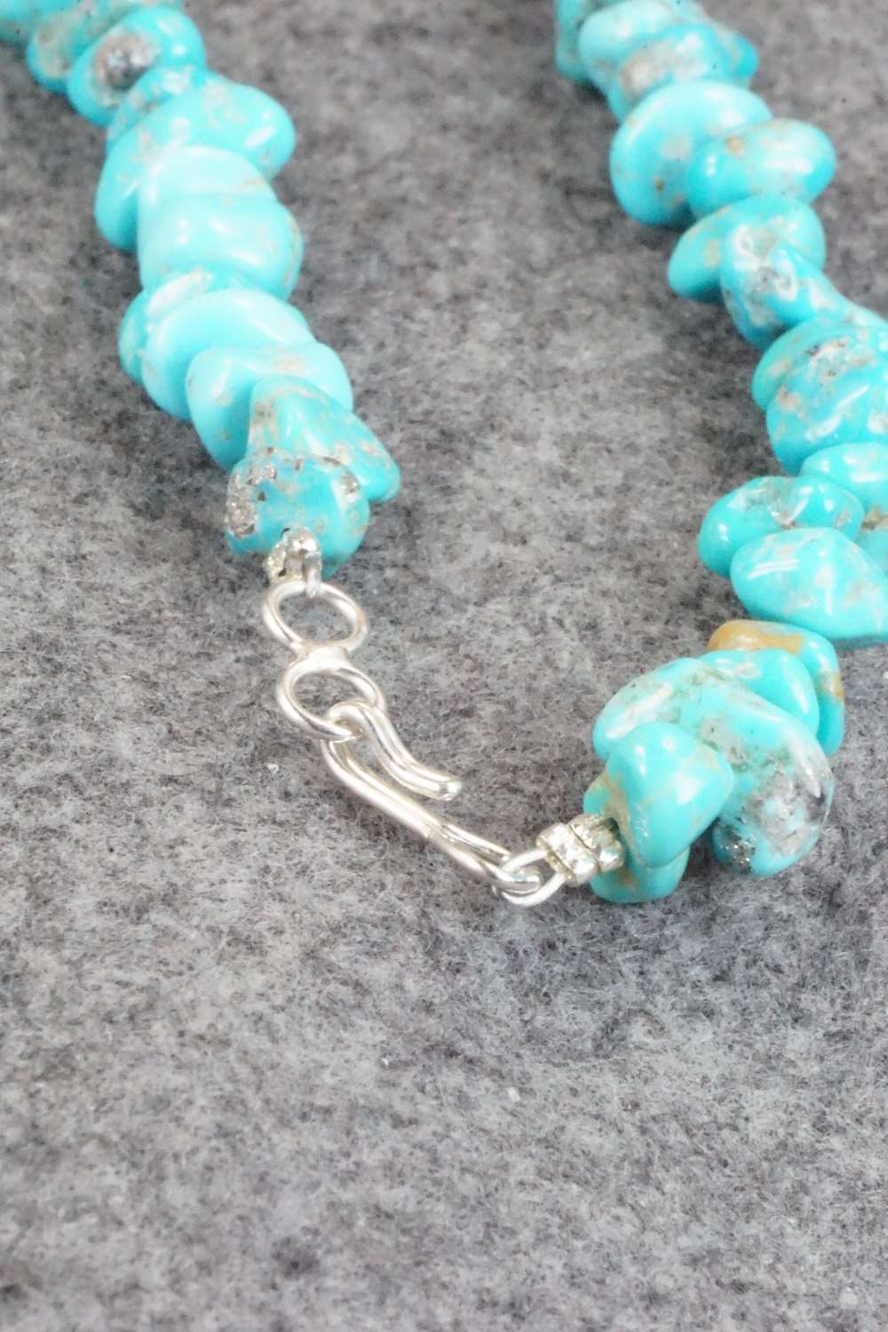 Turquoise & Sterling Silver Necklace - Louise Joe